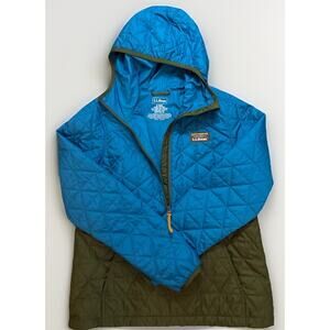 Vintage L.L. Bean Blue/Green Women’s Puffer Jacket Size S Gorgeous Excellent Con